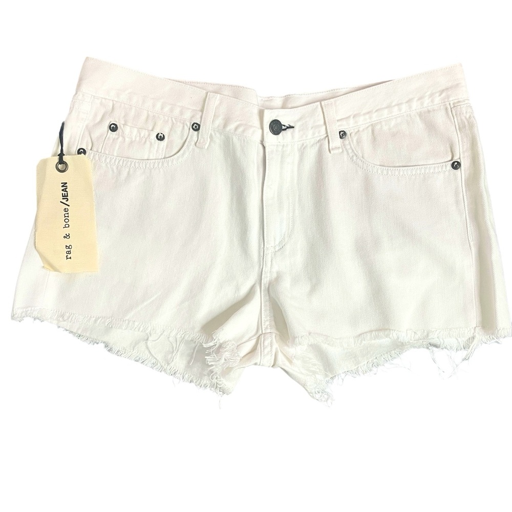 rag & bone NY Women’s denim shorts Size 30 cut off LD bright white NEW